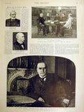 Old Antique Print Mckinley President Maine Court Locke Portrait Lawrence