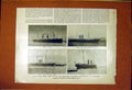 Original Old Antique Print American Liners Navy Ships Soudan Atbara Zariba 1898