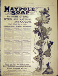 Original Old Antique Print Maypole Soap Home Dying Dyes Color 1898 Victorian