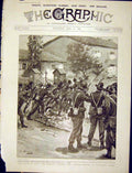Old Antique Print Crisis Italy Military Capucine Convent Montforte Milan