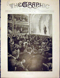 Old Antique Print Spanish-American War New York Paget Cadiz Seville 1898 19th