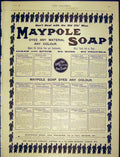 Original Old Antique Print Advert Maypole Soap Dyes Colours Advertisement 1898