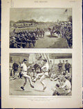 Old Antique Print Spanish-American War Mckinley Virginia Troops Ship 1898 19th