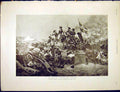 Original Old Antique Print Duc De Chartres Jemmapes Dru Army Troops War 1898