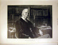 Original Old Antique Print John Furley Portrait Red Cross Movement Hall 1899