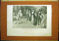 Original Old Antique Print Court Scandal Theatre Duke Lieutenant Dickinson 1899