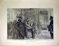 Old Antique Print Rouvier Loubet French Republic Nile Duke Connaught 1899 19th