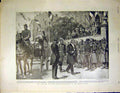 Original Old Antique Print French President Loubet Montelimar Maud 1899 19th