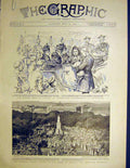 Old Antique Print Queen London Paddington Kensington Jubilee Durban 1899 19th