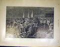 Old Antique Print Royal Military Tournament Pageant Warriors Britain 1899 19th