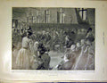 Original Old Antique Print Eton Frogs Aristophanes Hall Theatre Fourth June 1899