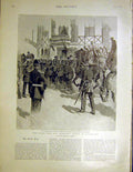 Original Old Antique Print President Loubet Longchamps Grand Prix Dupuy 1899