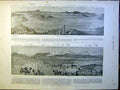 Old Antique Print General French Map British Boer War Africa Porter 1900 20th