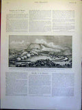 Original Old Antique Print Boomplatz Battle Pretorius Boer War Africa 1900 20th