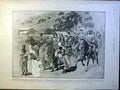 Old Antique Print Hindoo Refugees Ladysmith Boer War Africa Mafeking 1900 20th