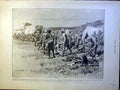 Old Antique Print Battlefield Wounded Map Ladysmith Boer War Africa 1900 20th