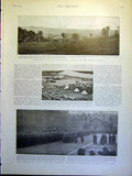 Old Antique Print Tugela Potgeiters Africa Zoutspan Chelsea Yeomanry 1900 20th