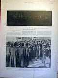 Original Old Antique Print Queen Dublin Ireland Strathcona Ottawa Laurier 1900