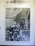 Original Old Antique Print General Cronje Ss Milwaukee De Haenen Boer War 1900