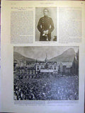 Old Antique Print Prince William Germany Annexation Cape Town Africa 1900 20th