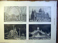 Old Antique Print Paris Exhibition Champs Elysees Palace Electricity 1900 20th