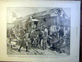 Original Old Antique Print Boer War Family Homestead Cleaver Africa 1900 20th