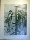Old Antique Print Relief Mafeking Theatre Craig Cecil Grenadier Boer War