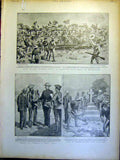 Original Old Antique Print Plumer Buller Boer War Africa Train Prisoner 1900