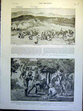 Original Old Antique Print Buller Durban Boer War Africa Kimberley Dutch 1900