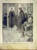 Original Old Antique Print Pompadour Play Theatre Savoy Hollingsworth 1911 20th