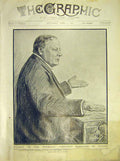 Original Old Antique Print Viscount Haldane Cloan Secretary War Portrait 1911