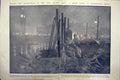 Old Antique Print Westminster County Hall Bridge Clock-Tower London 1911 20th