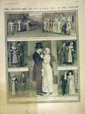 Original Old Antique Print Quaker Girl Adelphi Theatre Scenes 1911 20th Century
