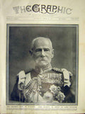 Original Old Antique Print Lord Roberts Portrait Haldane 1911 20th Century