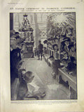 Original Old Antique Print Florence Cathedral Easter London Horse Caring 1911
