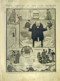 Original Old Antique Print Taxi Cartoon Wilson Home Office Inventors 1911 20th