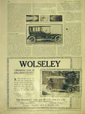 Original Old Antique Print Motor-Car Autoclipse Lamp Wolseley Daimler 1911 20th