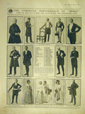 Original Old Antique Print Play Actors Theatre Money Hare Wyndham Emery 1911