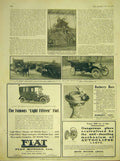 Original Old Antique Print Motor-Car Aeroplane Balfour Studebaker Fiat Burberry
