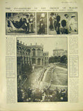 Old Antique Print Investiture Prince Wales Knight Garter Procession 1911 20th