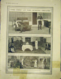 Original Old Antique Print Queens Theatre Play The Tide 1913 20th Century