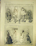Original Old Antique Print Uniforms Complimentary Exchange Vicar Major-General