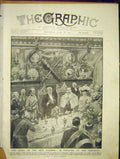 Original Old Antique Print Poincare Guildhall London Duke Connaught 1913 20th