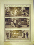Old Antique Print Apollo Theatre Selfish Father Scenes Millett Watts 1913 20th