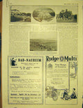 Original Old Antique Print Bad-Nauheim Frieburg University Advert Hotel 1913