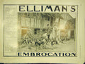 Original Old Antique Print Elliman'S Embrocation Advert Hunt Hounds Horse 1913