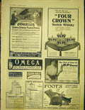 Original Old Antique Print Advert Omega Angelus Piano Foots H P Sauce 1913 20th