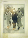 Original Old Antique Print Kaiser Prince Ernest Cumberland Oscar Karlsruhe 1913