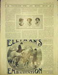 Original Old Antique Print Advert Ellimans Embarcation Horse Hunt Hound 1913