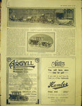 Original Old Antique Print Advert Argyll Auto Humber Doans Arrol-Johnston 1913